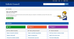 Desktop Screenshot of falkirk.gov.uk