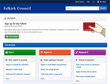 Tablet Screenshot of falkirk.gov.uk
